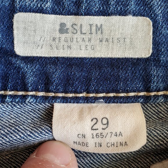 H&M Medium Wash Slim Leg Regular Waist Jeans Size 29 - Picture 7 of 15